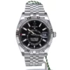 Rolex Sky Dweller Black Dial 18K White Gold Bezel Steel Jubilee Men's Watch 3100034