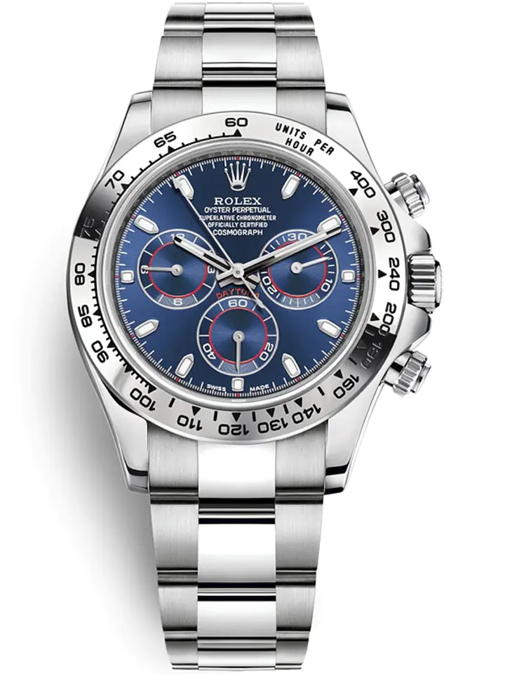 ROLEX COSMOGRAPH DAYTONA WHITE GOLD BLUE DIAL 116509