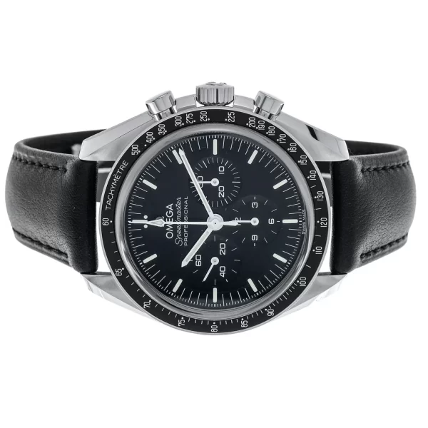 Omega Speedmaster Moonwatch Black Leather Strap 42mm 310.32.42.50.01.002