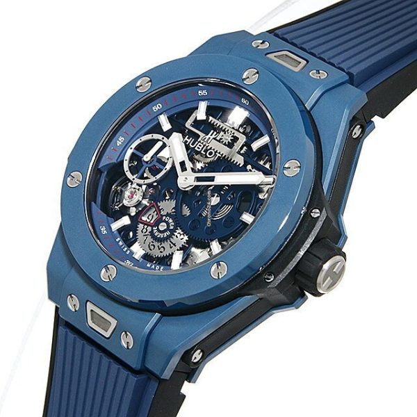 Hublot Big Bang Meca-10 Ceramic Blue 45mm, Ref# 414.EX.5123.RX