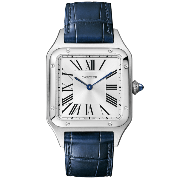 Santos-Dumont Large Steel Strap Watch