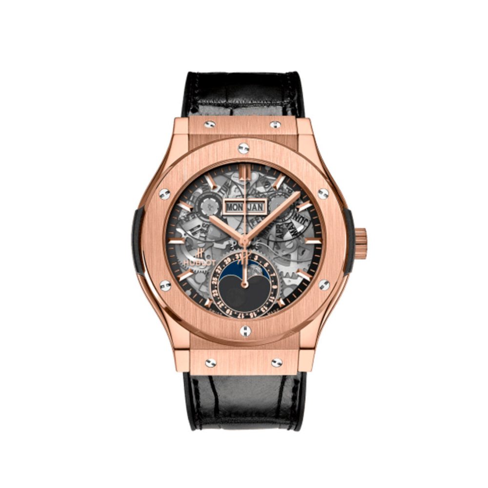 Hublot Classic Fusion Aerofusion Moonphase King Gold 42mm, Ref# 547.OX.0180.LR