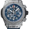 Hublot Big Bang, Unico Titanium Blue, 42mm, Ref# 441.NX.5179.RX