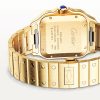 Santos de Cartier Large Automatic 18ct Yellow Gold Bracelet Watch