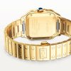 Santos de Cartier Medium Automatic 18ct Yellow Gold Bracelet Watch