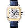 Santos de Cartier Large Skeleton Steel & 18ct Yellow Gold Bracelet Watch