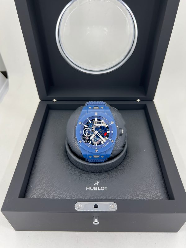 Hublot Big Bang Meca-10 Ceramic Blue 45mm, Ref# 414.EX.5123.RX