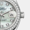 Rolex Lady-Datejust 28, Oystersteel and 18k White Gold, Ref# 279384RBR-0012