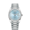 Rolex Day-Date, 36mm, Platinum and Diamonds, Ref# 128396tbr-0002