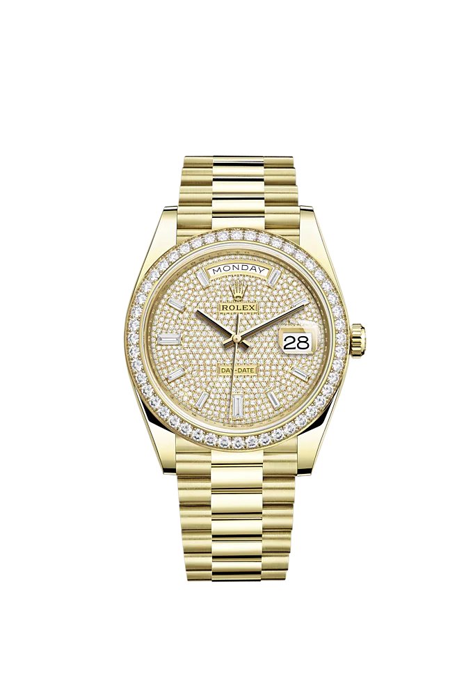 Rolex Day-Date, 40mm, 18k Yellow Gold and Diamonds, Ref# 228348rbr-0037