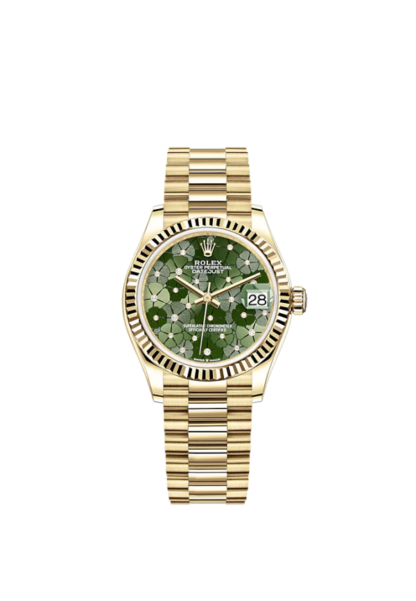 Rolex Datejust 31mm, 18k Yellow Gold and Diamonds, Ref# 278278-0046