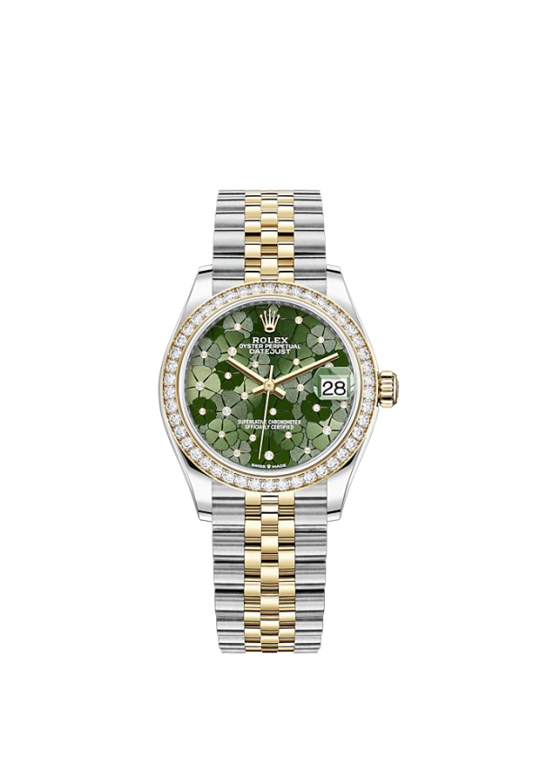 Rolex Datejust 31mm, Oystersteel and 18k Yellow Gold with Diamonds, Ref# 278383rbr-0032