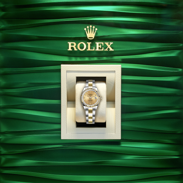 Rolex Lady-Datejust 28, Oystersteel and 18k Yellow Gold, Ref# 279173-0010