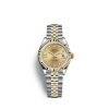 Rolex Lady-Datejust 28, Oystersteel and 18k Yellow Gold, Ref# 279173-0021