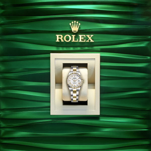 Rolex Lady-Datejust 28, Oystersteel and 18k Yellow Gold, Ref# 279173-0024