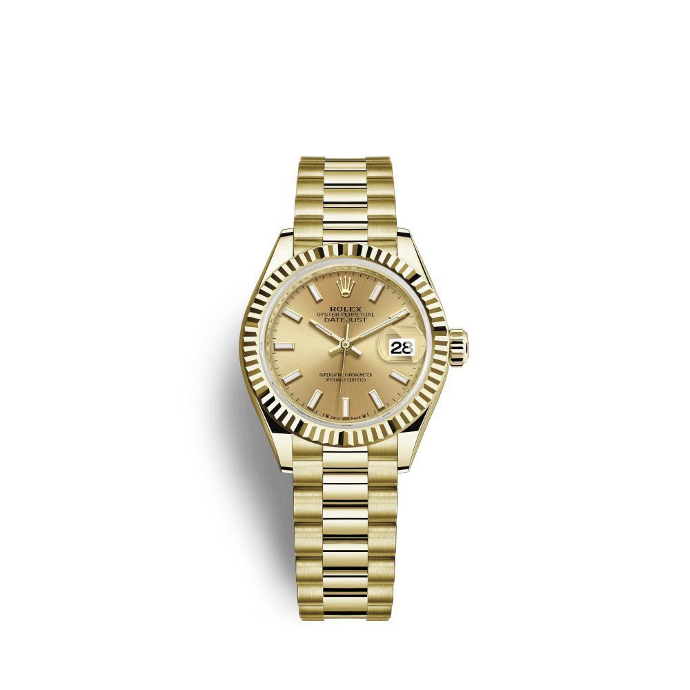 Rolex Lady-Datejust 28, 18k Yellow Gold, Ref# 279178-0001