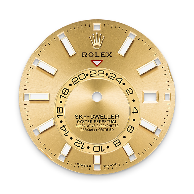 Rolex Sky-Dweller, 42mm, Oystersteel and 18k Yellow Gold, Champagne, Jubilee,Ref# 336933-0002