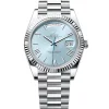 Rolex Oyster Perpetual Day-Date 40 in Platinum with Ice-Blue Dial Men's Watch 228236-0012