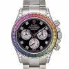 Rolex Daytona White Gold Rainbow Bezel Black Dial 116599RBOW