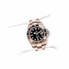 Rolex GMT-Master II 40mm Root Beer Black Dial Oyster Bracelet 18k Rose Gold Watch 126715chnr-0001