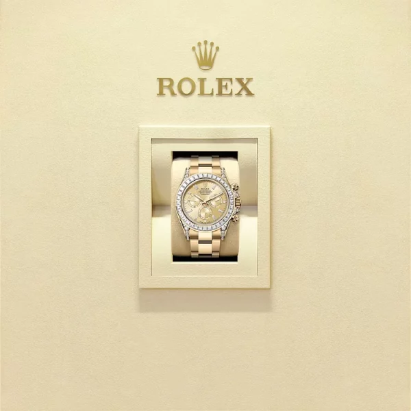 Rolex Cosmograph Daytona Oyster, 40 mm, yellow gold and diamondsReference 126598TBR