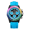 ROLEX Diw Daytona carbon rainbow blue 40mm carbon