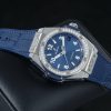 Hublot Big Bang, One Click Steel Blue Diamonds 39mm, Ref# 465.SX.7170.LR.1204