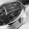 Portugieser 42mm Black Dial Men's Automatic Strap Watch