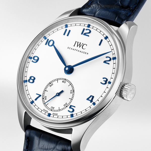 Portugieser 40mm Silver/Blue Dial Men's Automatic Strap Watch