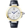 Pasha de Cartier 41mm Steel & 18ct Yellow Gold Bracelet/Leather Strap Watch