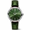 Portofino 34mm Green Diamond Dial Ladies Strap Watch