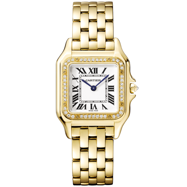 Panthère de Cartier Medium 18ct Yellow Gold Diamond Set Watch