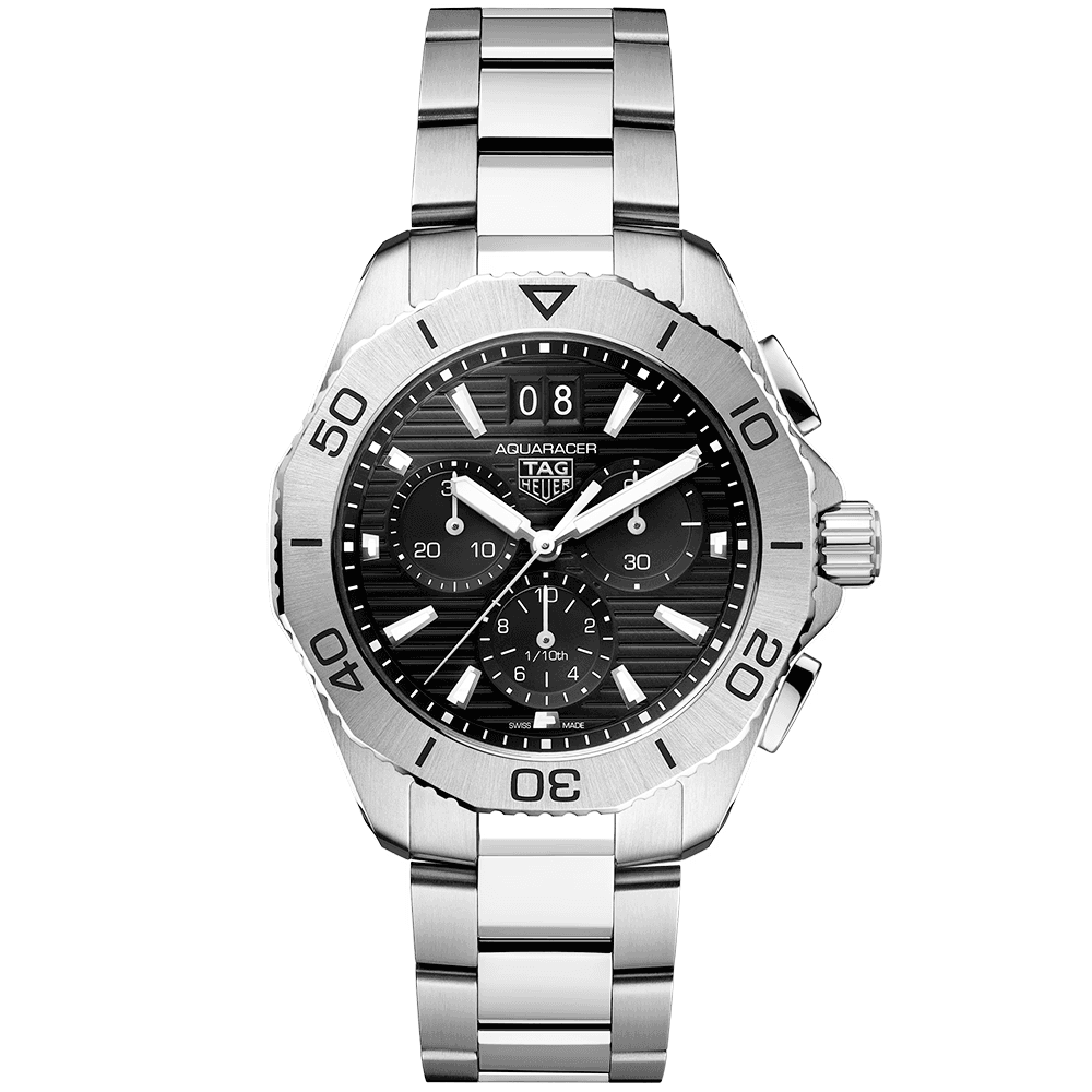 Aquaracer Professional 200 40mm Black Dial Chronograph Watch