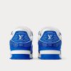 LV Trainers Swarovski Crystals & Monogram-Embossed Blue