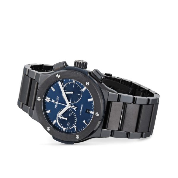 Hublot Classic Fusion Chronograph Automatic 45mm Ceramic Blue, Ref# 520.CM.7170.CM