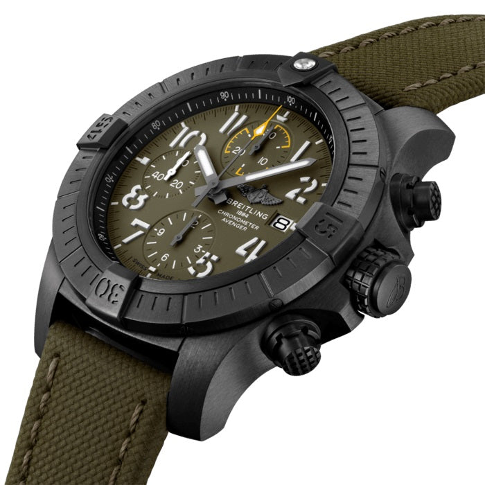 Breitling Avenger Automatic Chronograph 45 Night Mission DLC-Coated Titanium Ref# V13317101L1X2