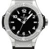 Hublot Big Bang, Steel, Black Diamonds, 38mm, Ref# 361.SX.1270.RX.1104