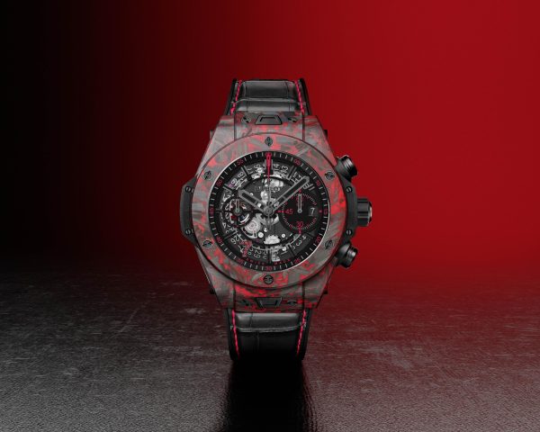 Hublot Big Bang Unico Red Carbon Las Vegas Boutique, Matt Red Frosted carbon, 44mm, Limited Edition, Ref# 421.QV.1113.LR.LVB23