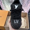 Louis Vuitton Black Crystal 'LV Trainer Maxi'