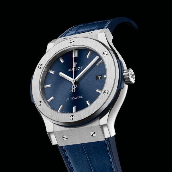 Hublot Classic Fusion Titanium Blue 38mm, Ref# 565.NX.7170.LR