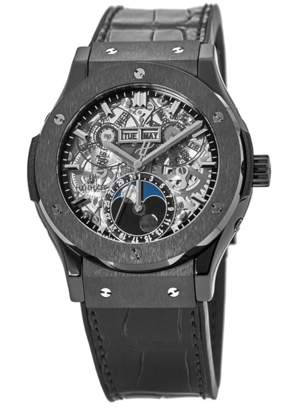 Hublot Classic Fusion Aerofusion Moonphase 45mm Black Magic, Ref# 517.CX.0170.LR