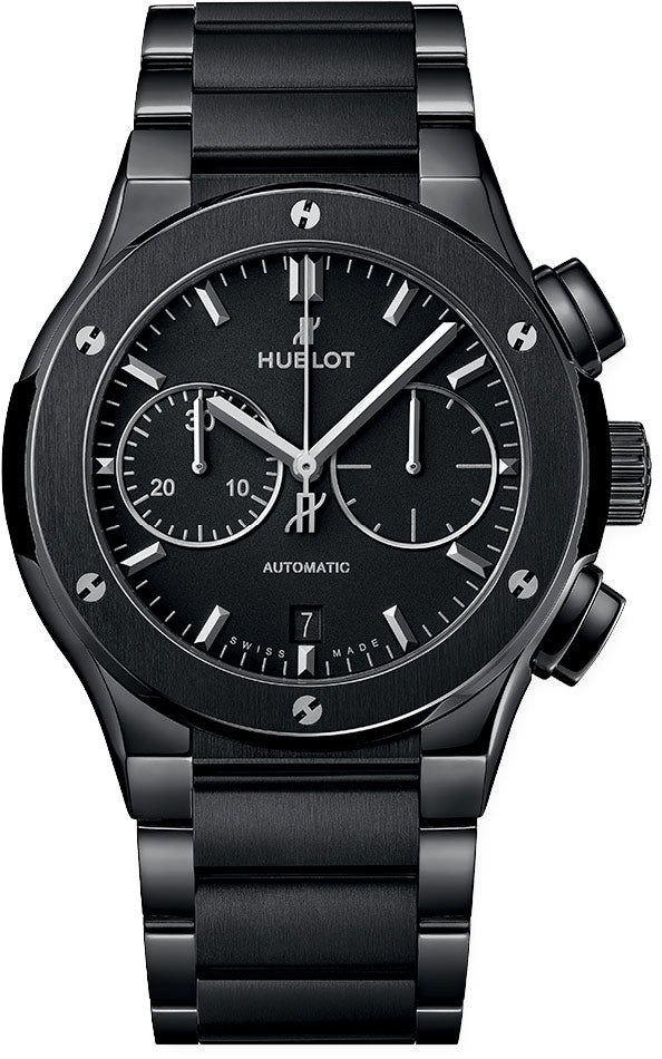 Hublot Classic Fusion Chronograph Automatic 45mm Black Magic, Ref# 520.CM.1170.CM