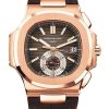 Patek Philippe Nautilus Flyback Chronograph, Date Watch, 18k Rose Gold, 40,5 mm, Ref# 5980R-001