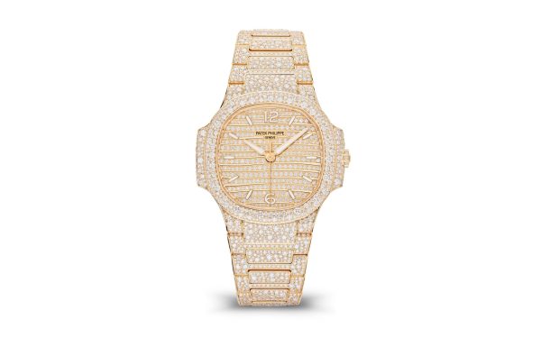 Patek Philippe Nautilus Haute Joaillerie Ladies Automatic Watch, 18K Rose Gold and Diamonds, 35,2mm, Ref# 7118/1450R-001