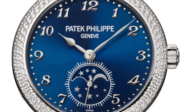 Patek Philippe Complication Moon Phases, 18k White Gold with 132 (~1.09 cts.) brilliant-cut diamonds, 33mm, Ref# 7121/200G-001