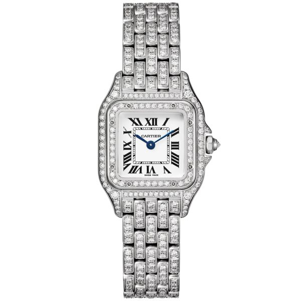 Panthère de Cartier Small 18ct White Gold Full Diamond Set Watch