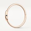 Baignoire Mini Size 15 18ct Rose Gold Ladies Bangle Watch