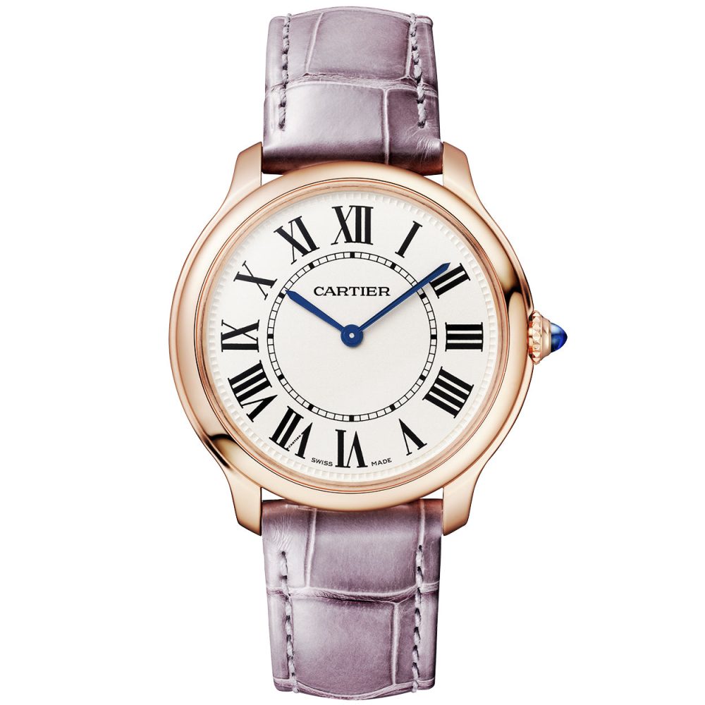 Ronde Louis de Cartier 36mm 18ct Rose Gold Strap Watch