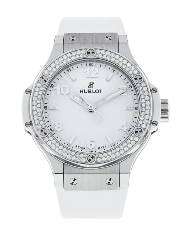 Hublot Big Bang, Steel, White Diamonds, 38mm, Ref# 361.SE.2010.RW.1104