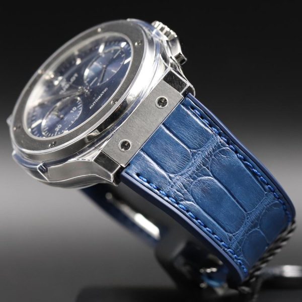 Hublot Classic Fusion Chronograph Titanium Blue 45mm, Ref# 521.NX.7170.LR